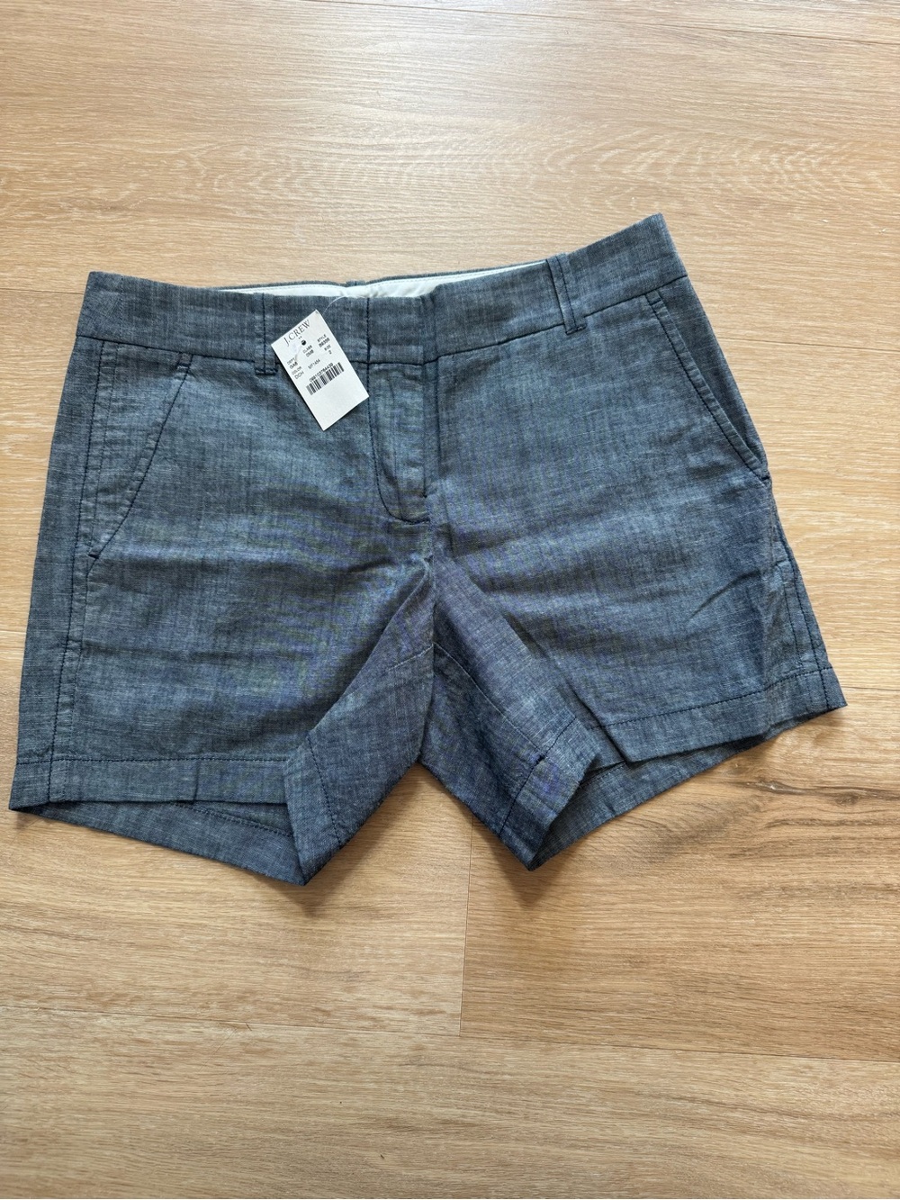 J. Crew Women's Chambray Bermuda Shorts - Denim Gray